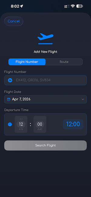 Search by Flight Number