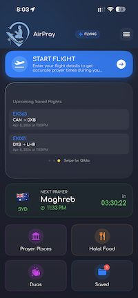 Upcoming Flights